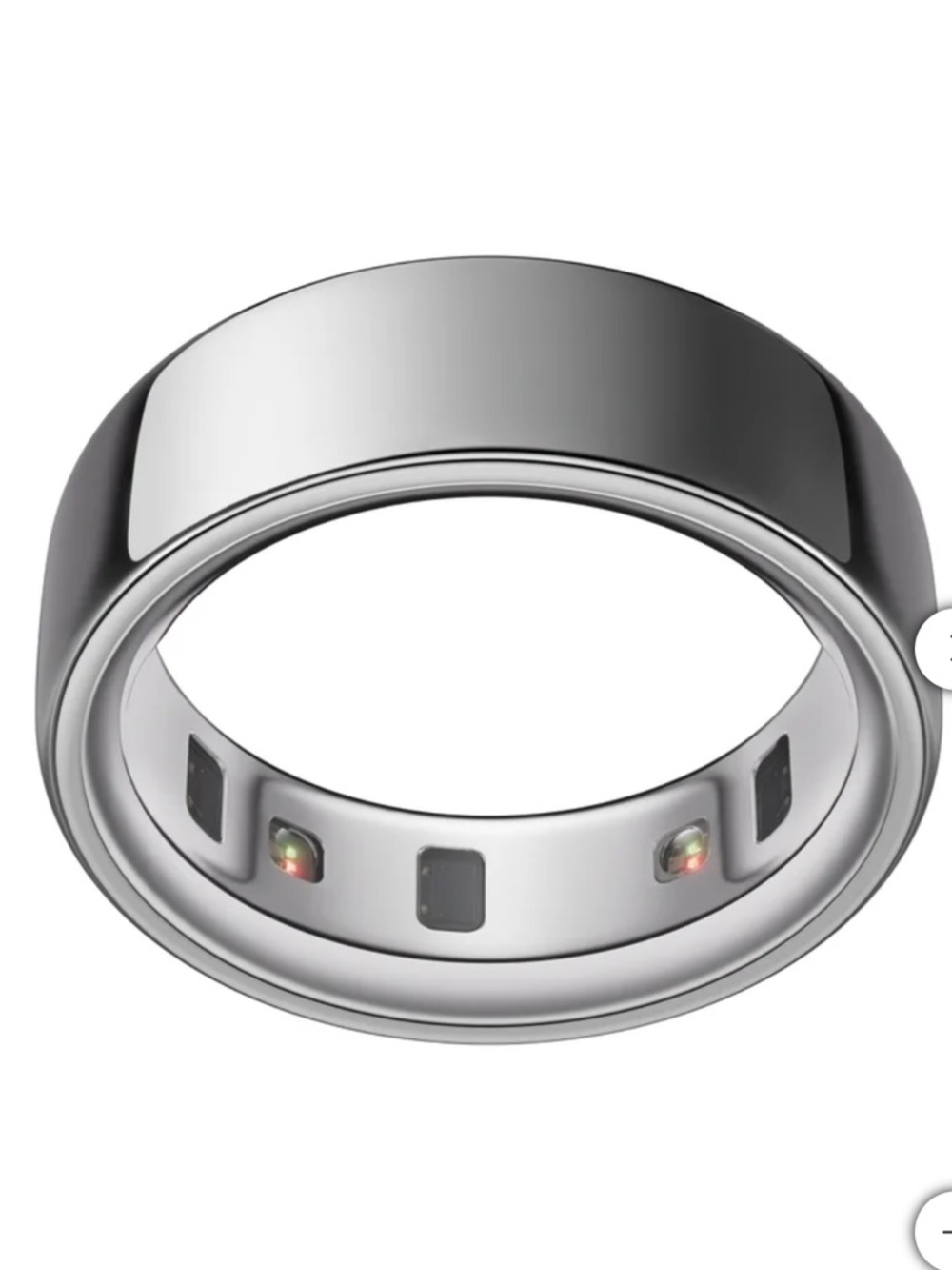 Oura Ring 4 Silver Smart Ring, includes Ring + Additional Charger Included